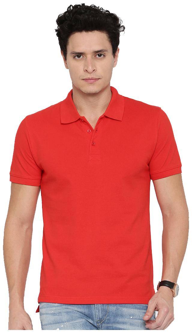 Concepts Cotton Polo Tshirt--Red