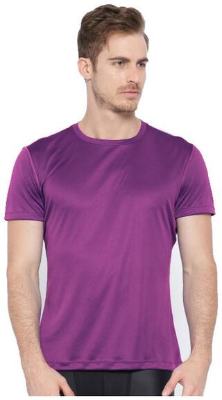 Concepts Men Purple Polyester Dri-Fit T-Shirt