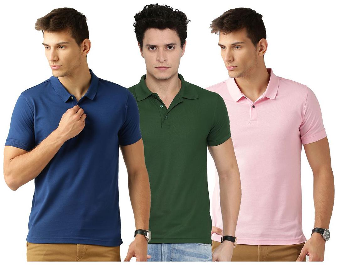 

Concepts Multicolor Cotton Polo Tshirt