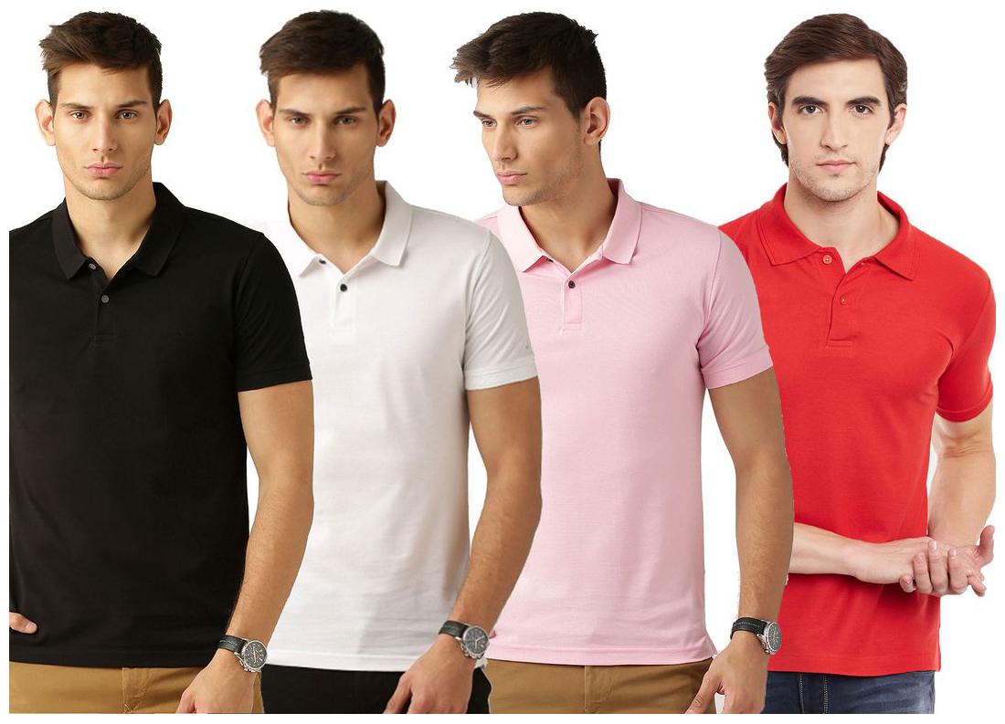

Concepts Men Multi Regular fit Cotton Polo collar T-Shirt - Pack Of 2