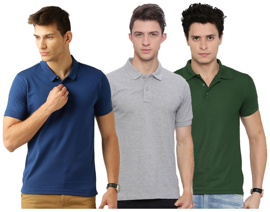 

Concepts Multicolor Cotton Polo Tshirt