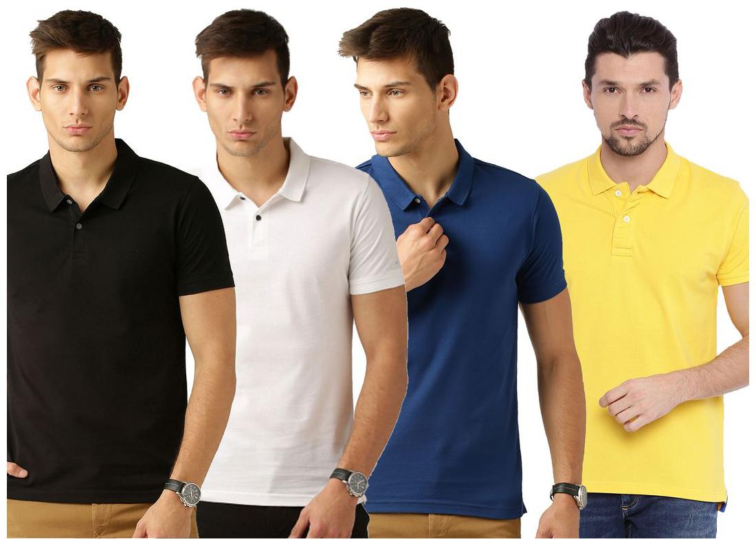 

Concepts Multicolor Cotton Polo Tshirt