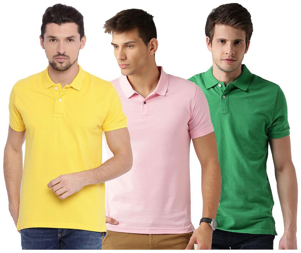 

Concepts Men Multi Regular fit Cotton Polo collar T-Shirt - Pack Of 3