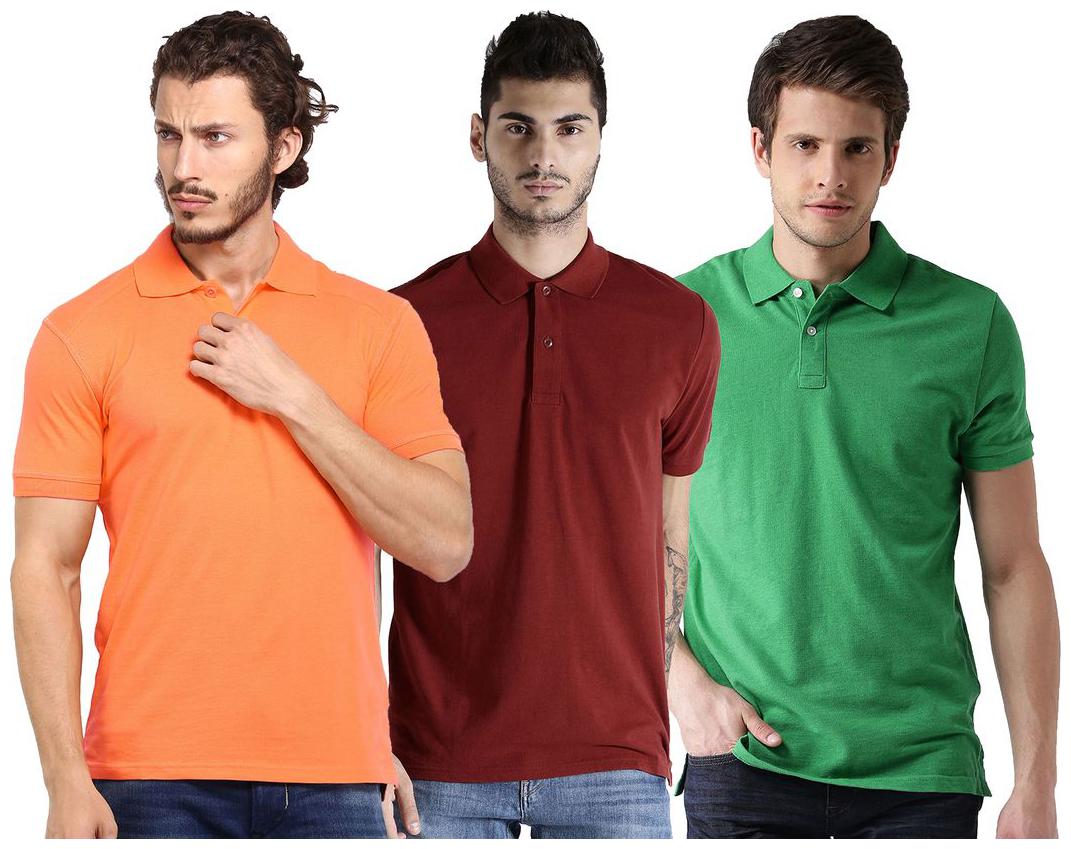 

Concepts Multicolor Cotton Polo Tshirt