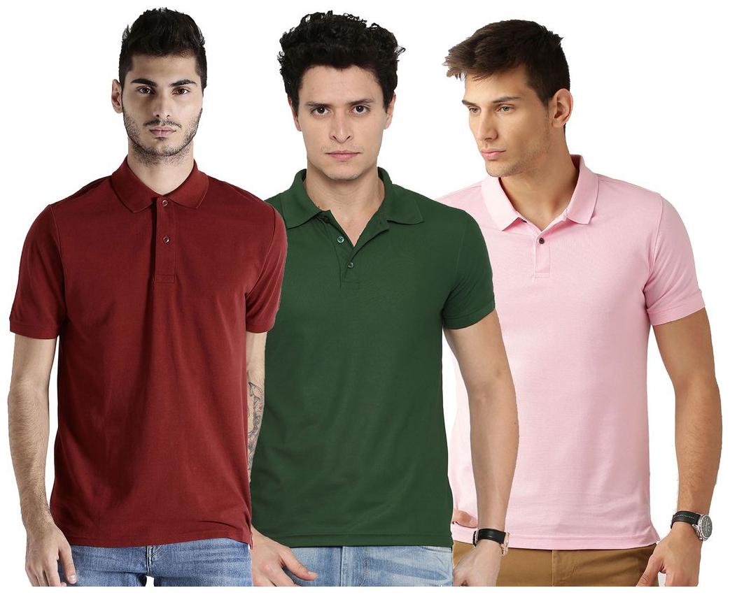 

Concepts Multicolor Cotton Polo Tshirt