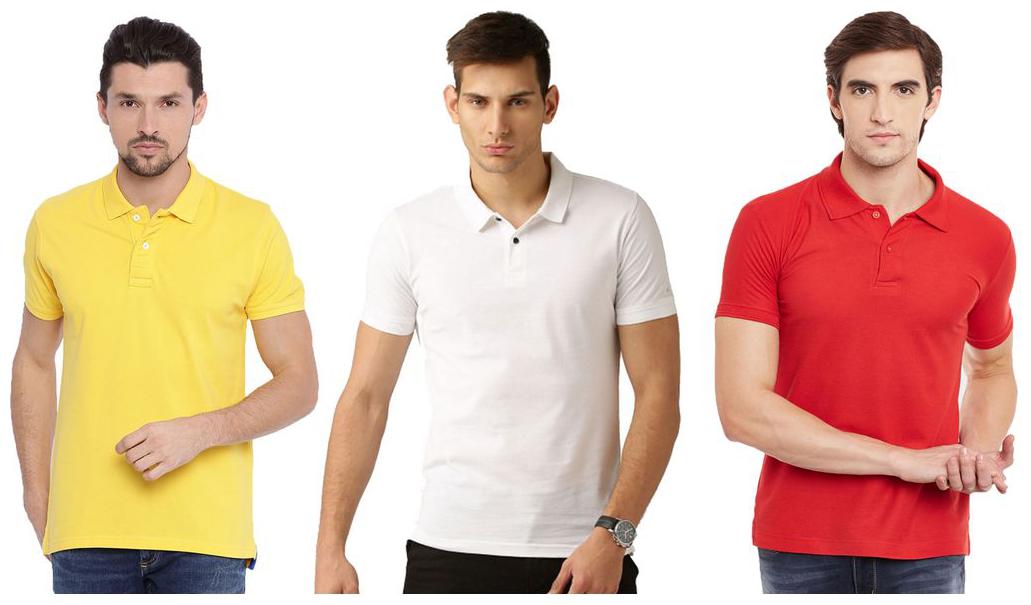 

Concepts Men Multi Regular fit Cotton Polo collar T-Shirt - Pack Of 3