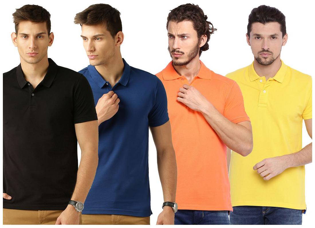

Concepts Multicolor Cotton Polo Tshirt