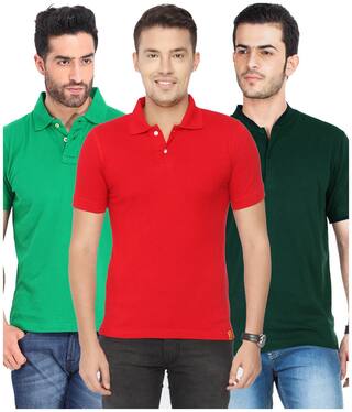 Ketex AND DESIGNS Multi Pack Of 3 T Shirt (Size-L)
