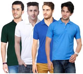 Ketex AND DESIGNS Multi Cotton Set of 4 T Shirts