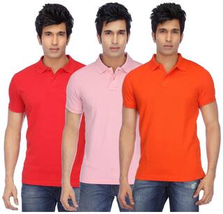 Ketex AND DESIGNS Pink Cotton Pack Of 3 Tshirts