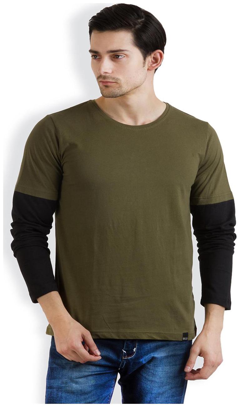 

Rigo Men Green Regular fit Cotton Round neck T-Shirt - Pack Of 1