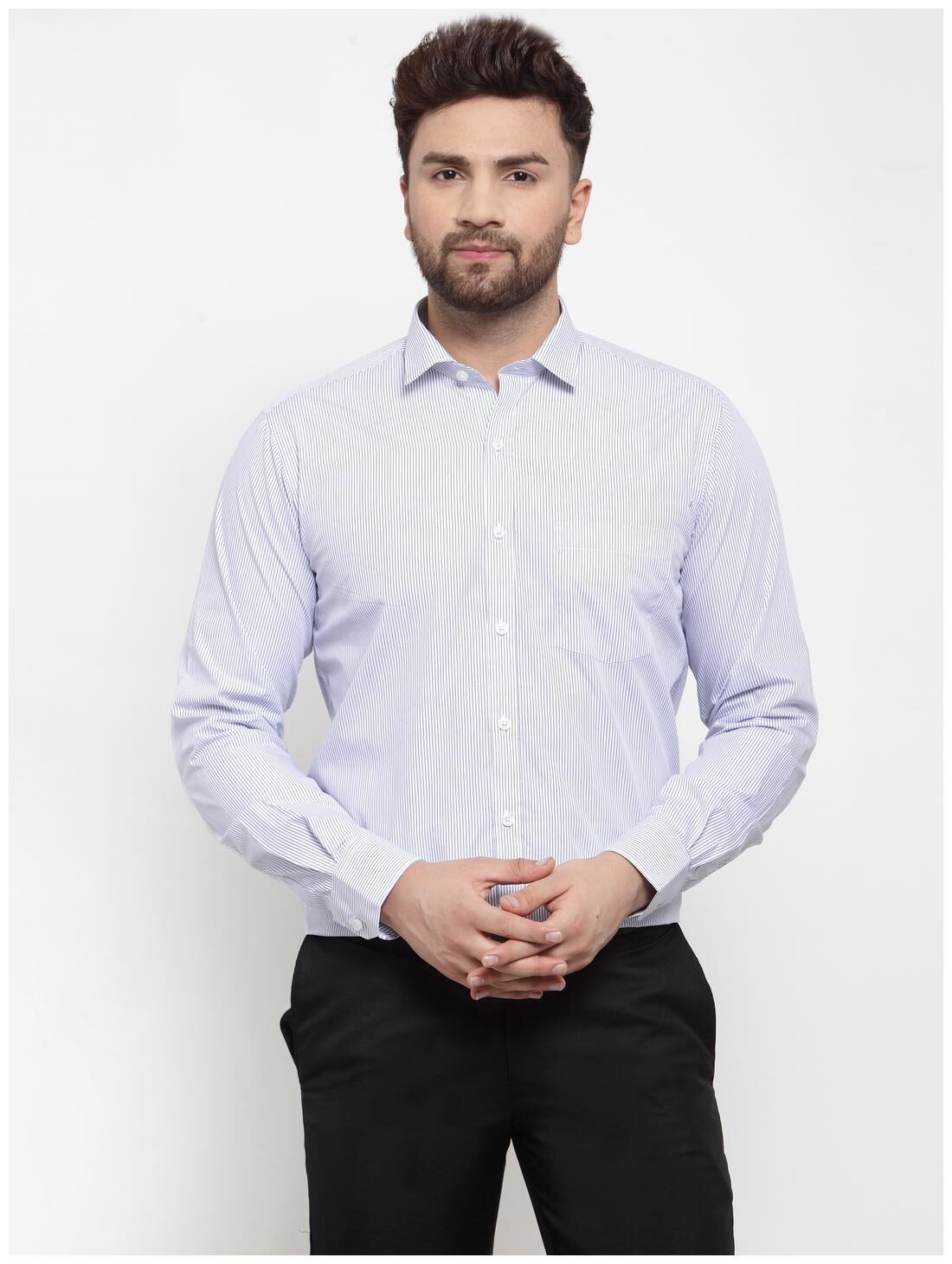 

Copperline Men Slim fit Formal Shirt - Blue