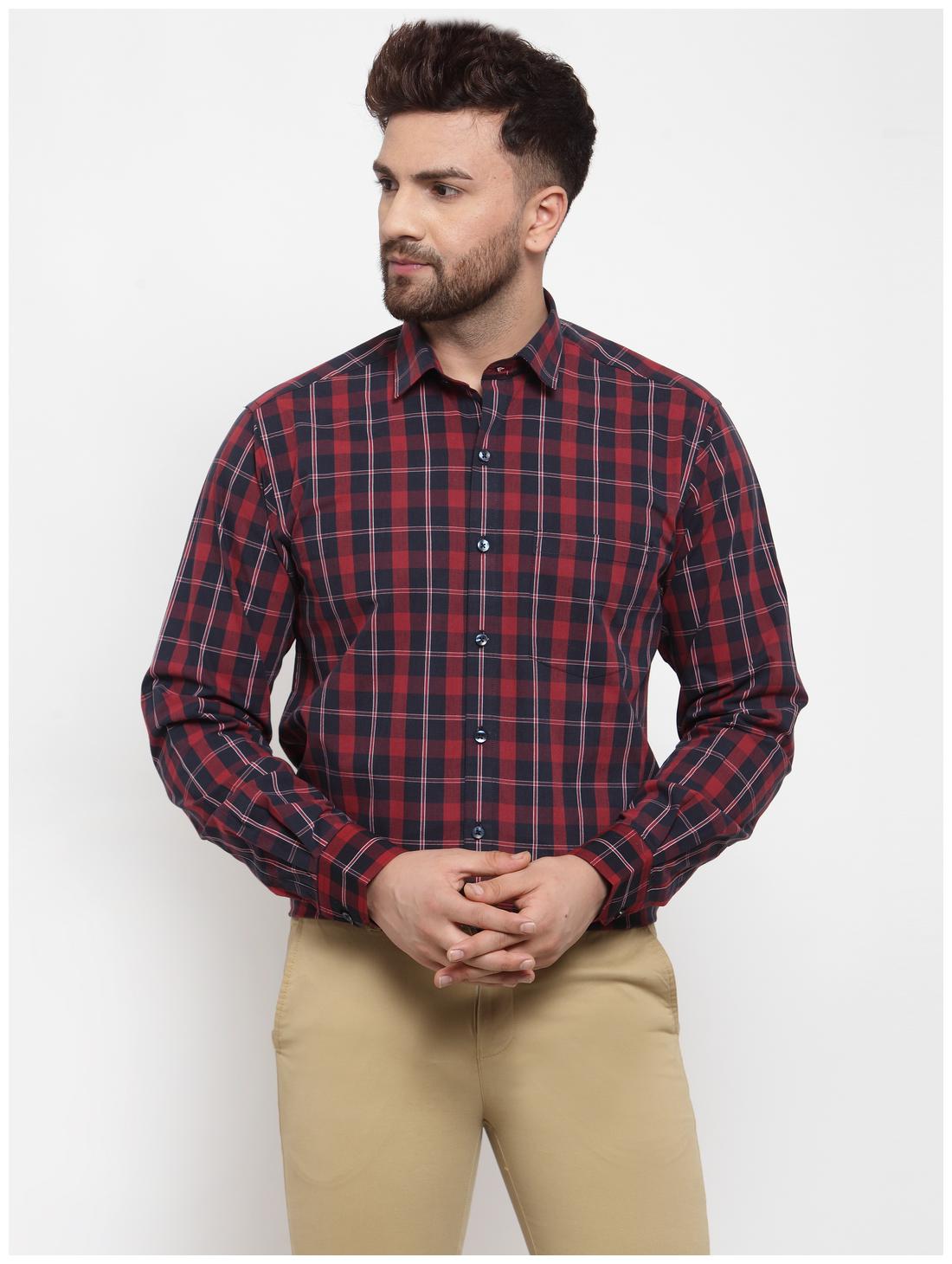 

Copperline Men Slim fit Formal Shirt - Maroon