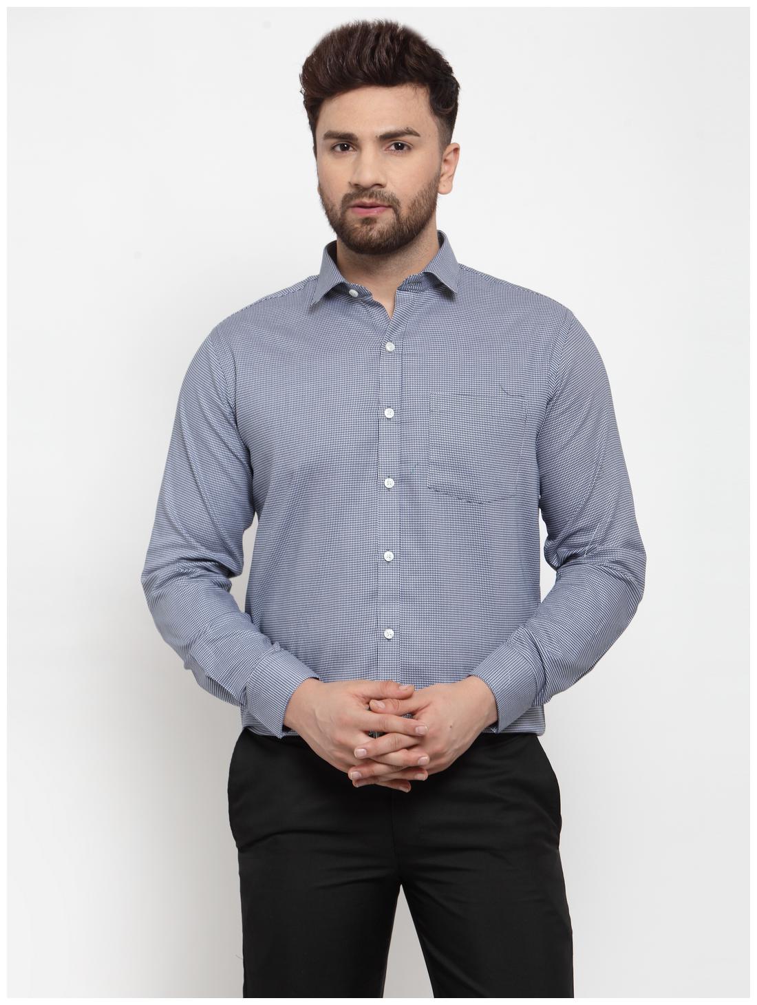 

Copperline Men Slim fit Formal Shirt - Navy blue