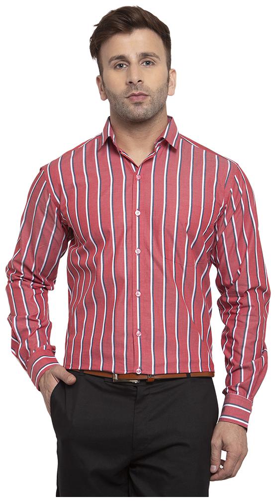 

Copperline Men Slim fit Formal Shirt - Red