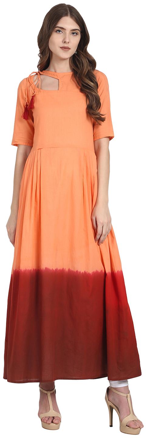 

Nayo Women Brown Solid Anarkali Kurta