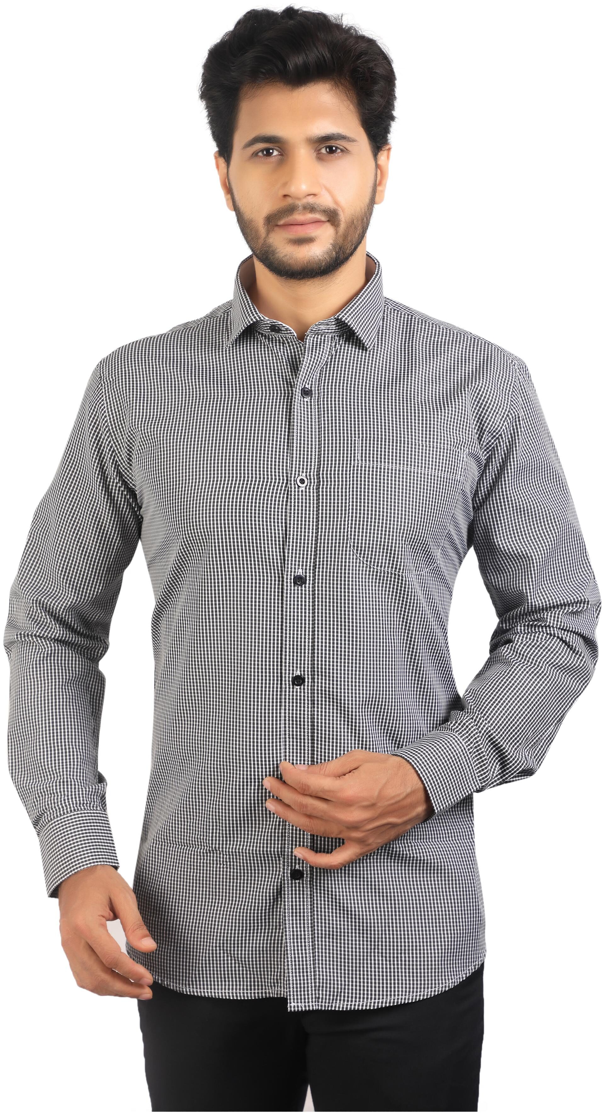 

CORPORATE CLUB Men Regular fit Formal Shirt - Black White