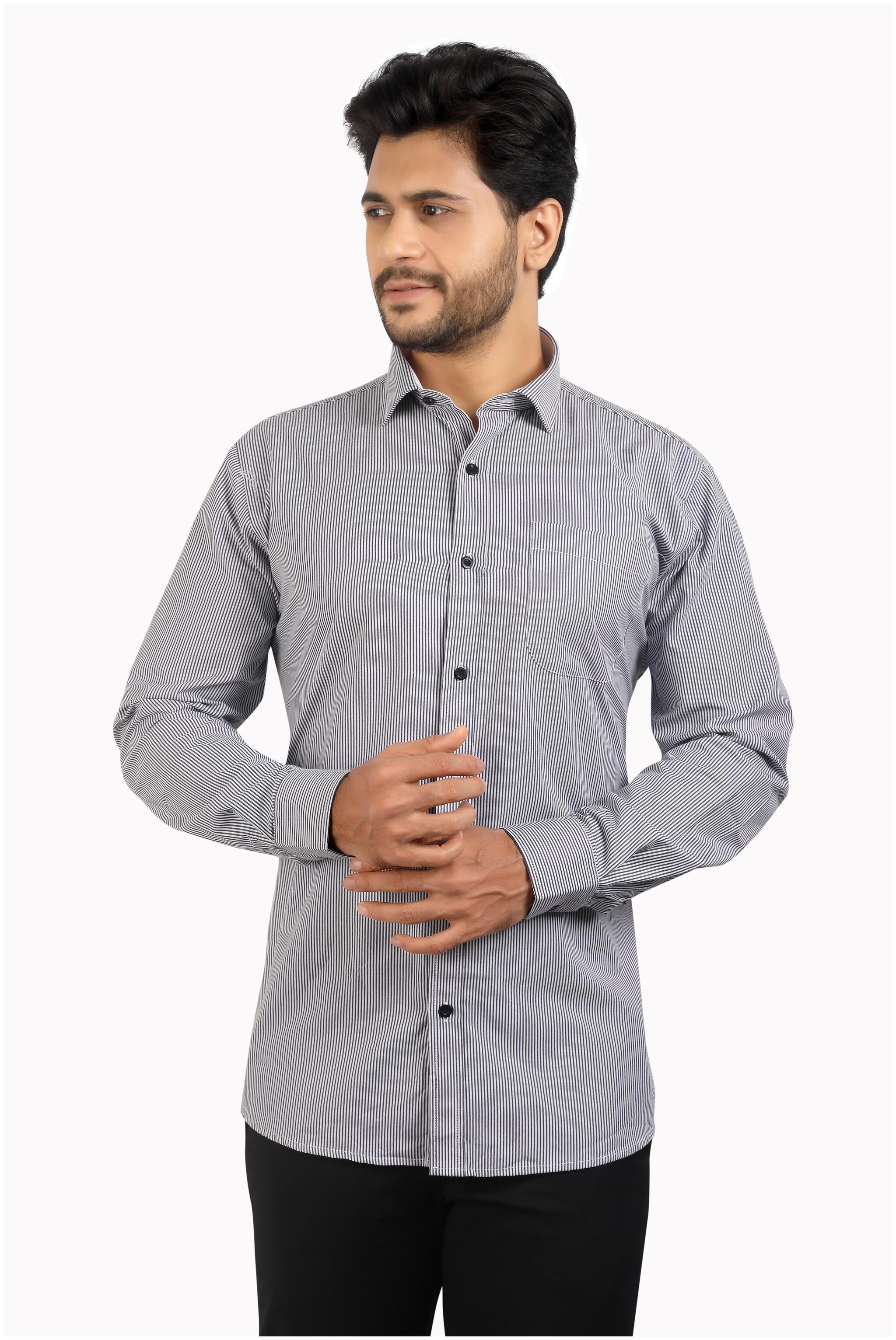 

CORPORATE CLUB Men Regular fit Formal Shirt - Black White