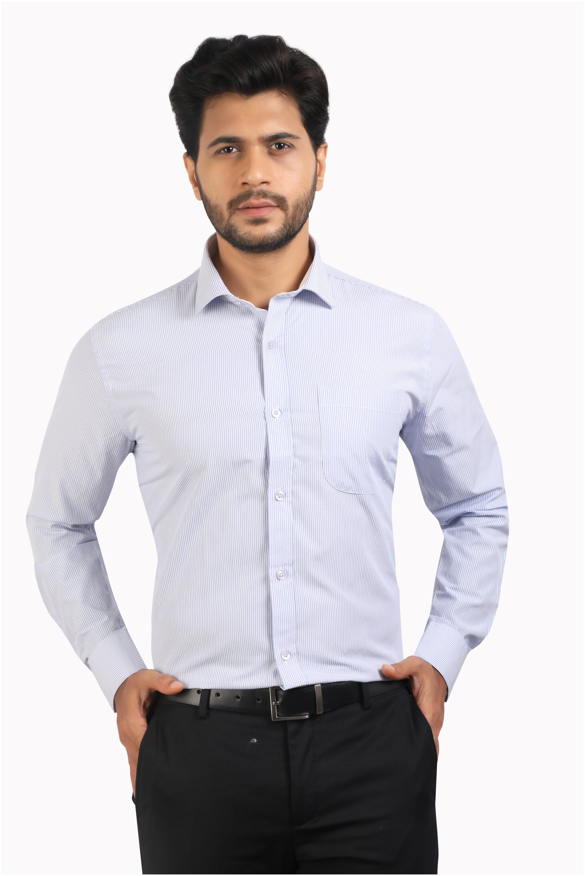 

CORPORATE CLUB Men Regular fit Formal Shirt - Blue White