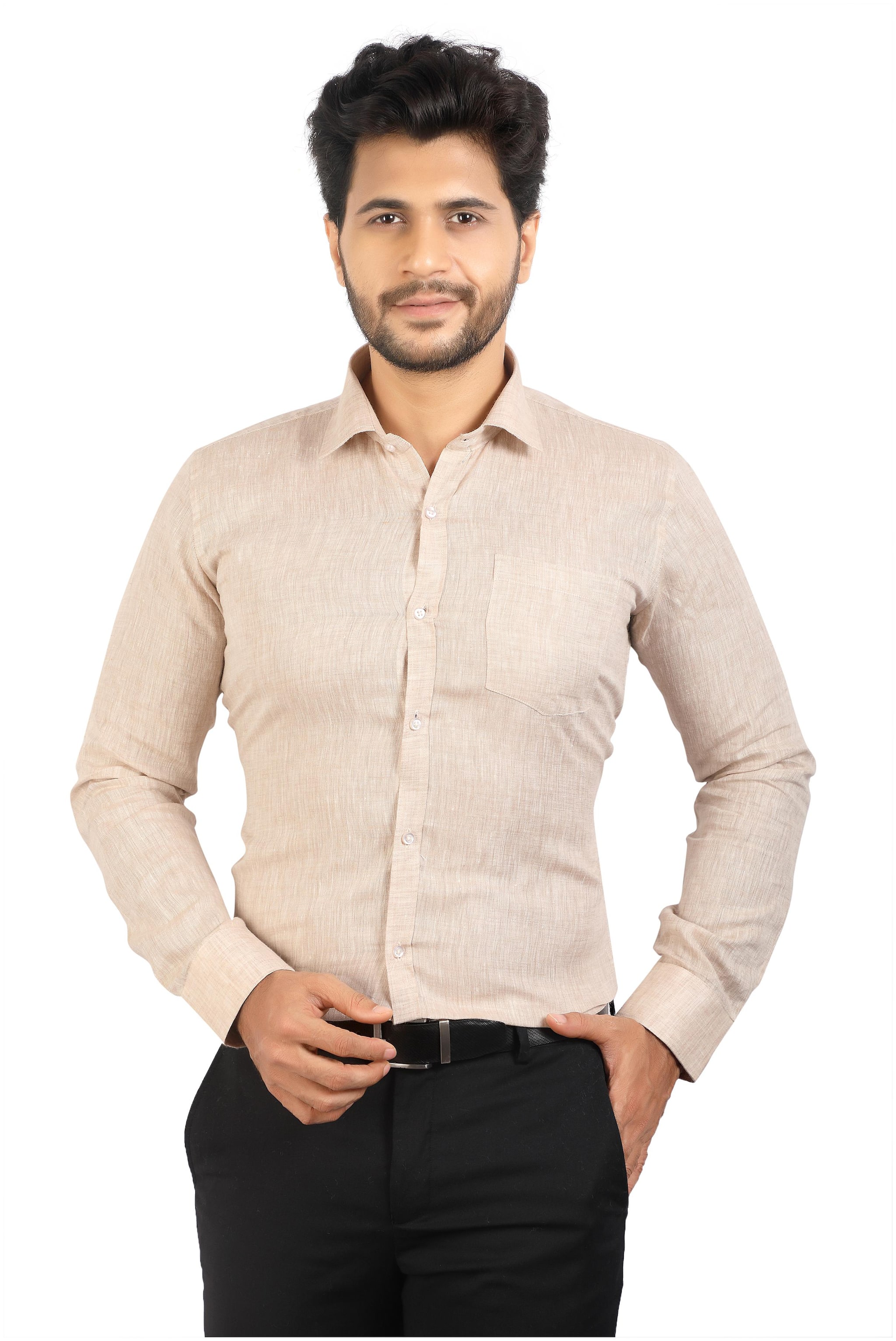 

CORPORATE CLUB Men Regular fit Formal Shirt - Cream