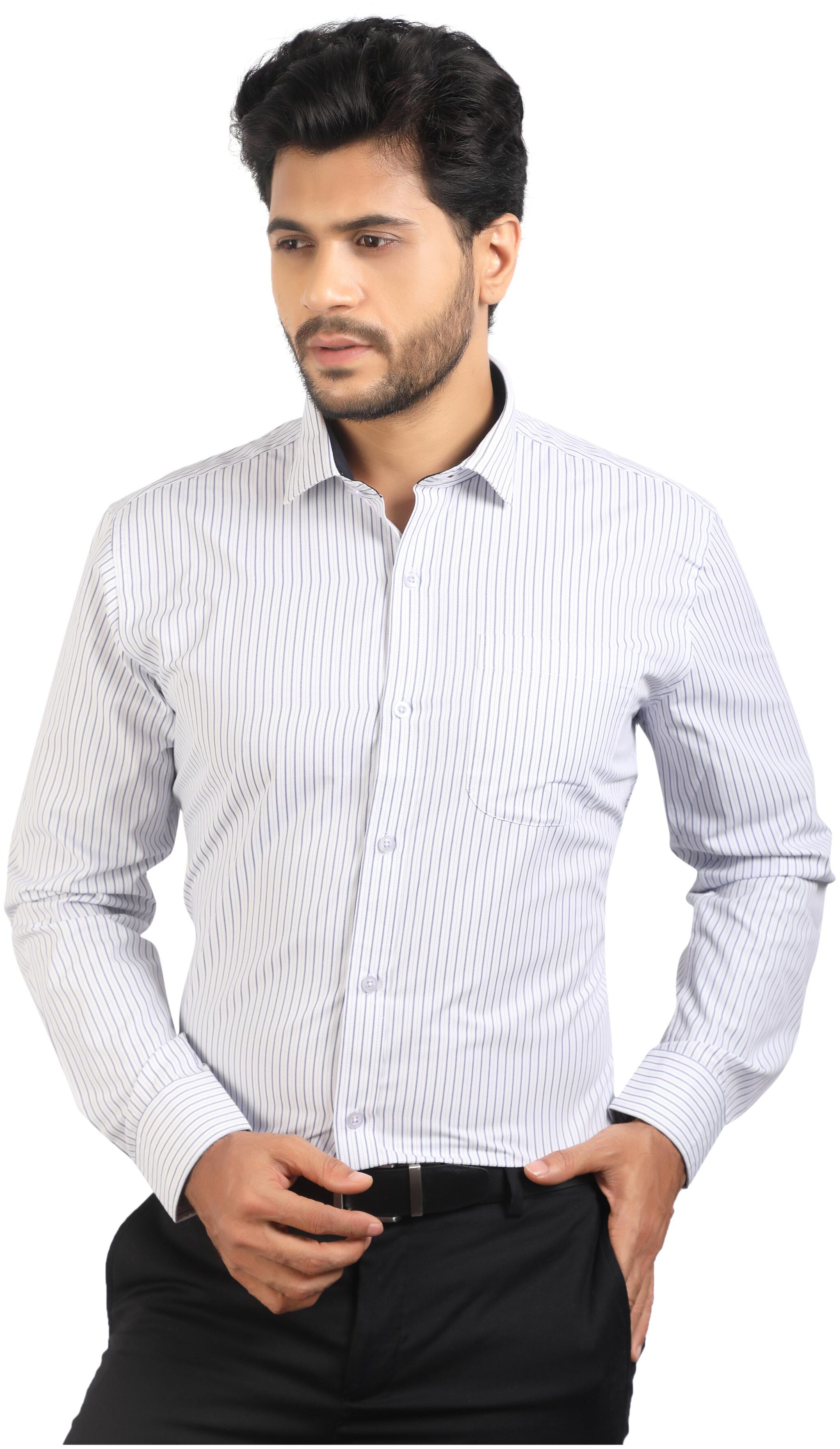 

CORPORATE CLUB Men Regular fit Formal Shirt - White Blue