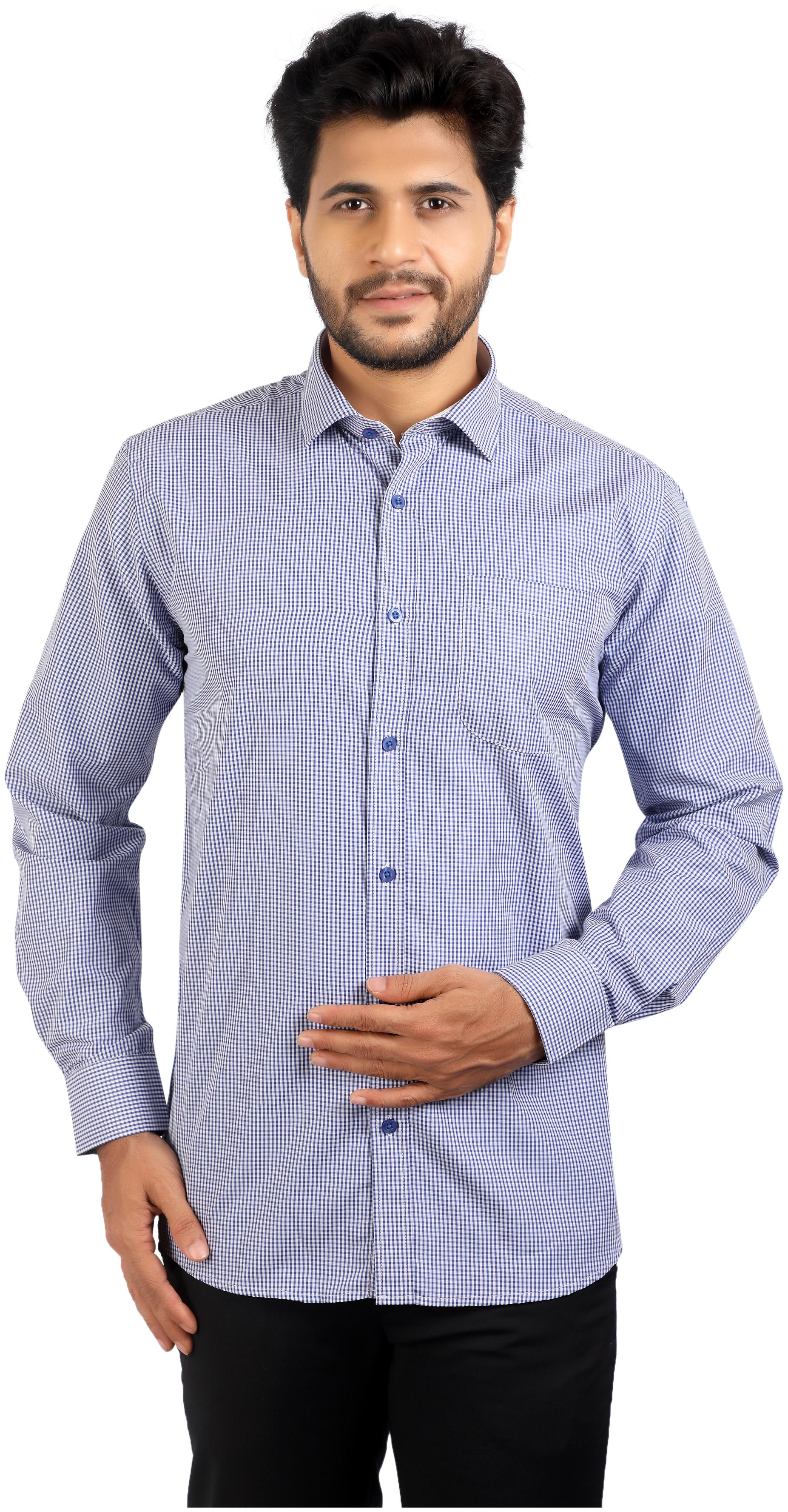 

CORPORATE CLUB Men Regular fit Formal Shirt - Blue White