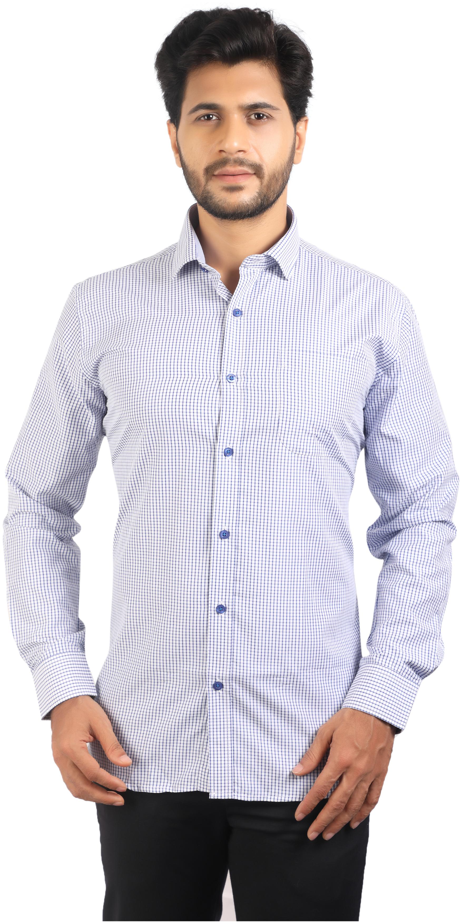 

CORPORATE CLUB Men Regular fit Formal Shirt - Blue White