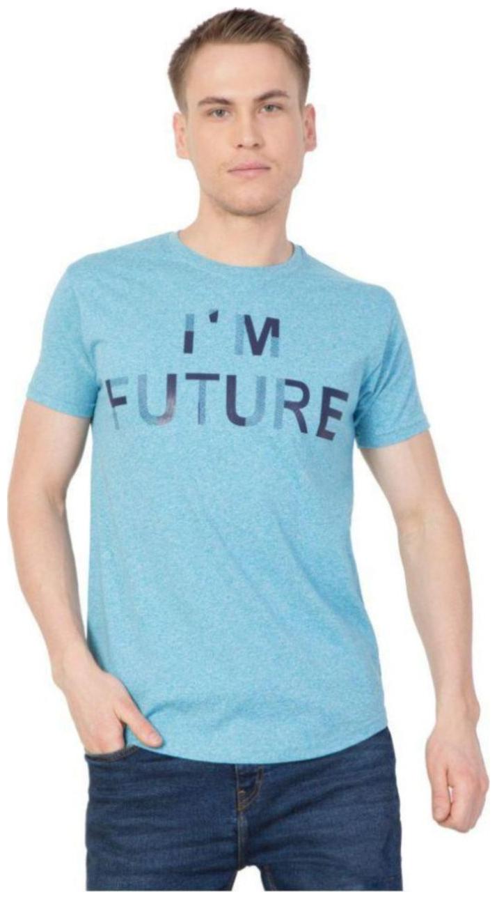 

Corsair Men Blue Regular fit Cotton Round neck T-Shirt - Pack Of 1