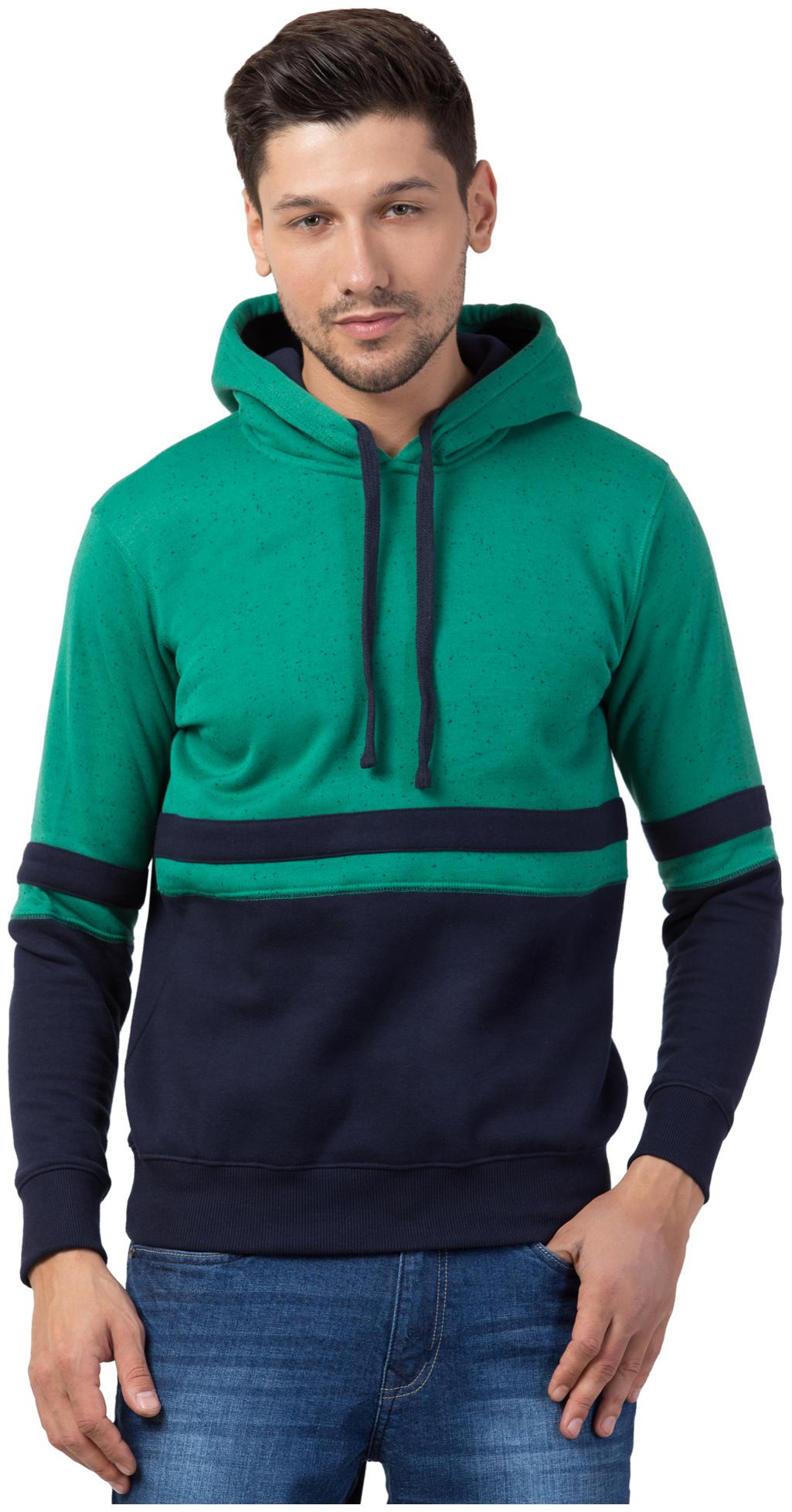 

Corsair Men Green Blue Hooded Hoodie