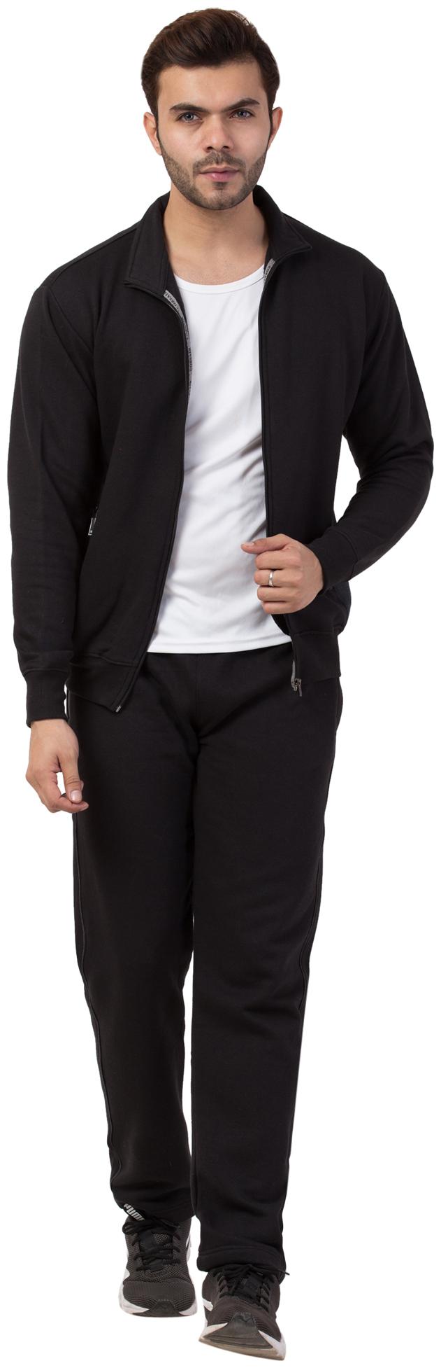 

Corsair Men Black Solid Regular Fit Track Suit