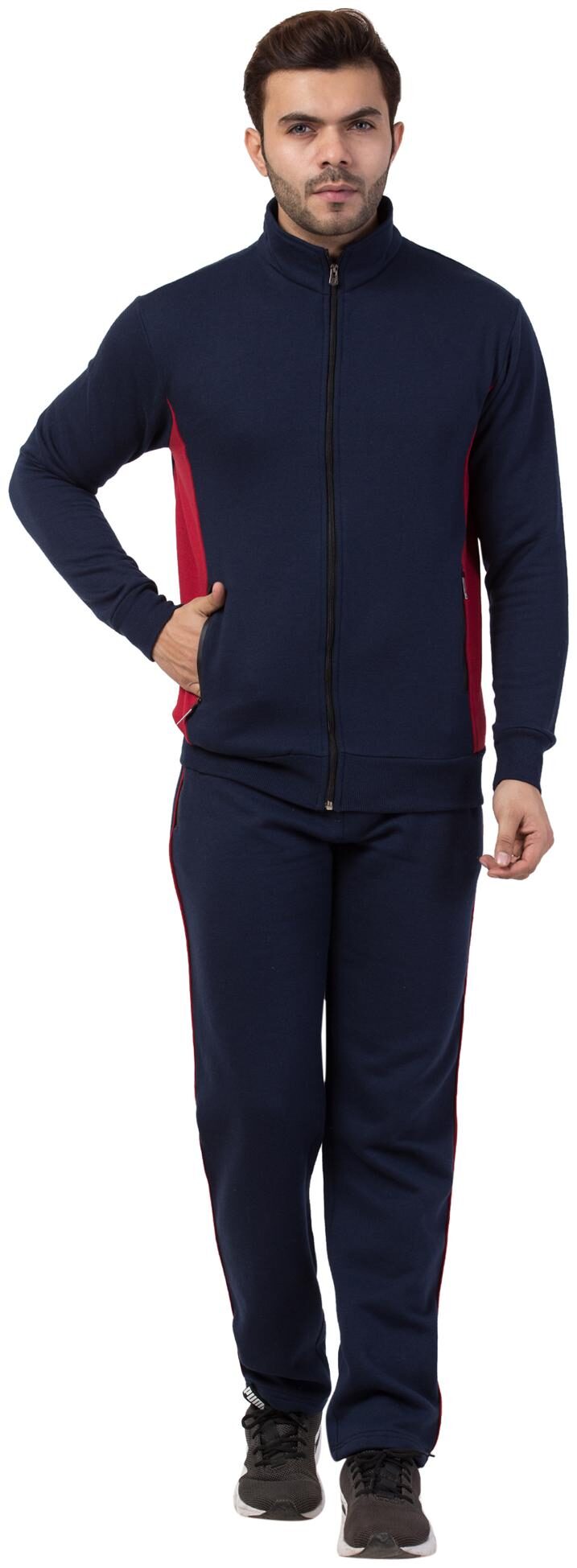 

Corsair Men Blue Solid Regular Fit Track Suit