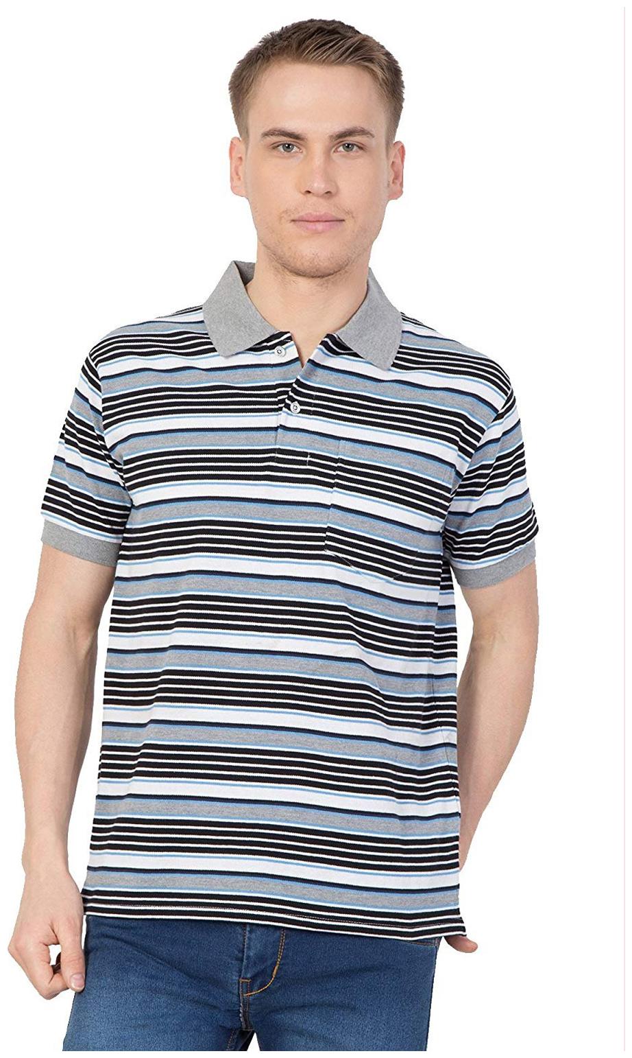 

Corsair Men Multi Regular fit Cotton Polo collar T-Shirt - Pack Of 1