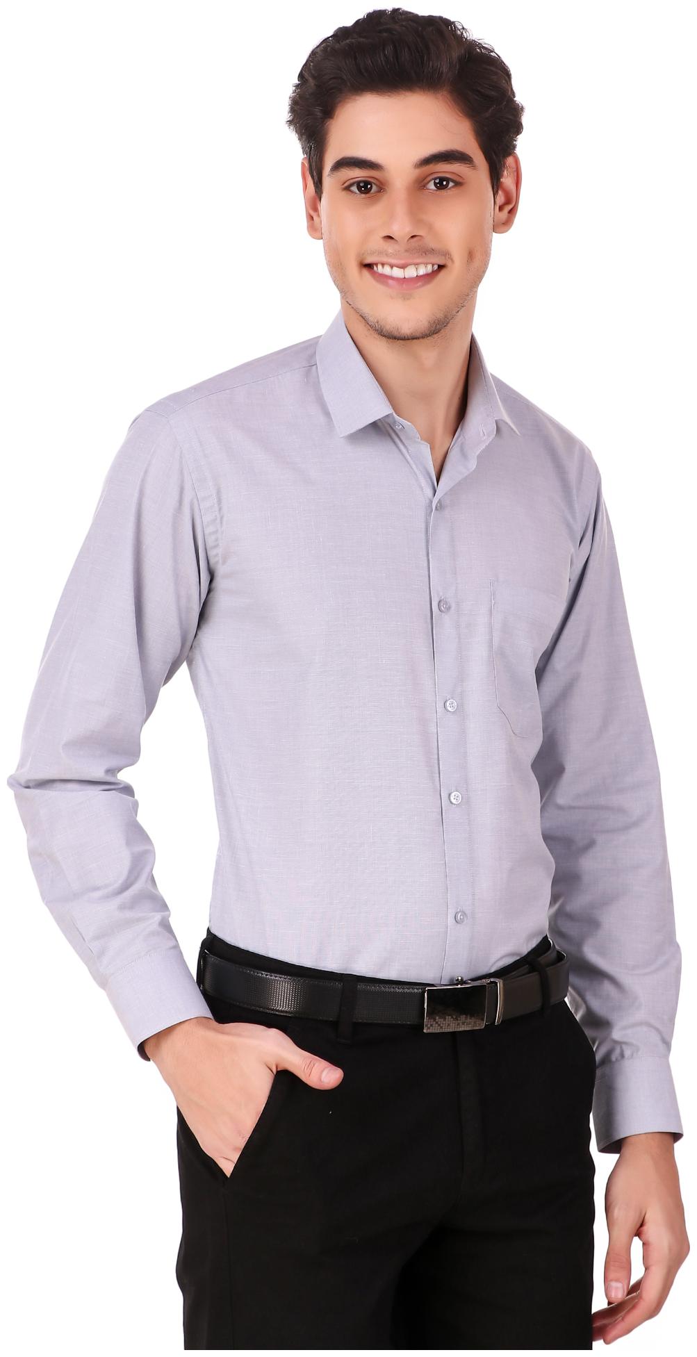 

CoTiTuD Men Regular fit Formal Shirt - Grey
