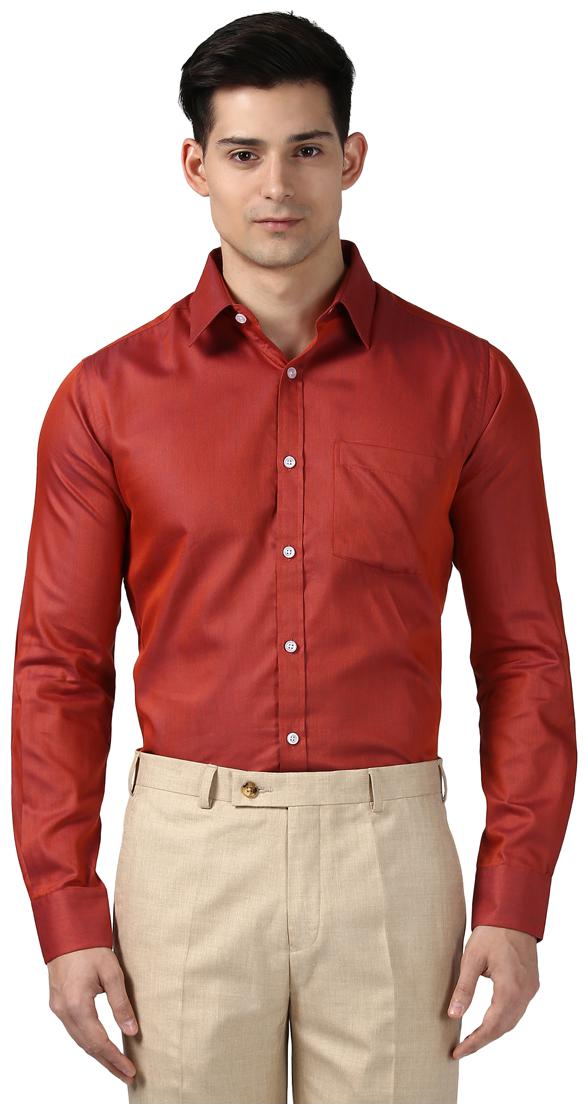 

Nextlook Men Slim fit Formal Shirt - Maroon