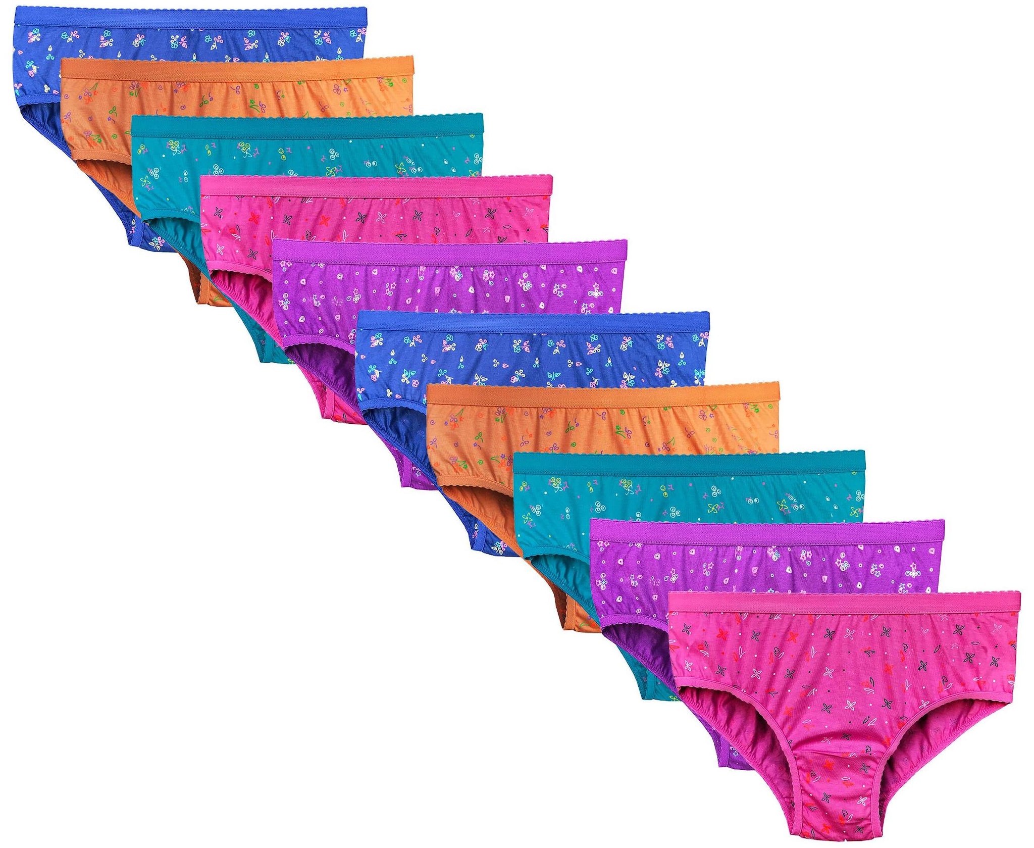 Brano Cotton Hipster Panties(Pack of 10)
