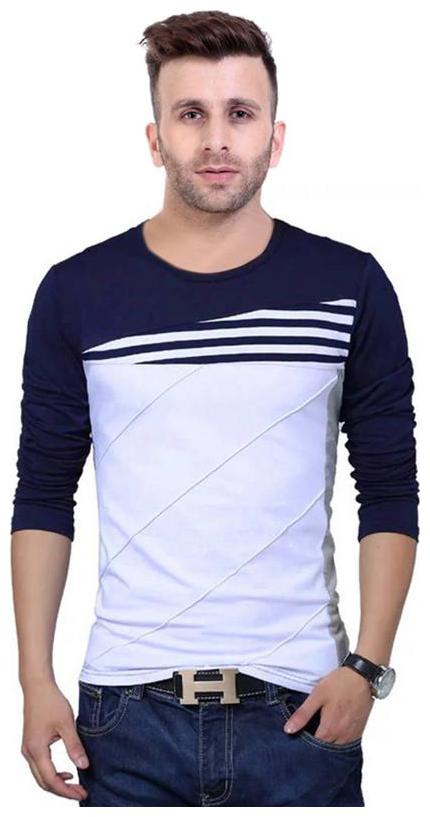 

TRY THIS Men Blue Regular fit Cotton Round neck T-Shirt - Pack Of 1