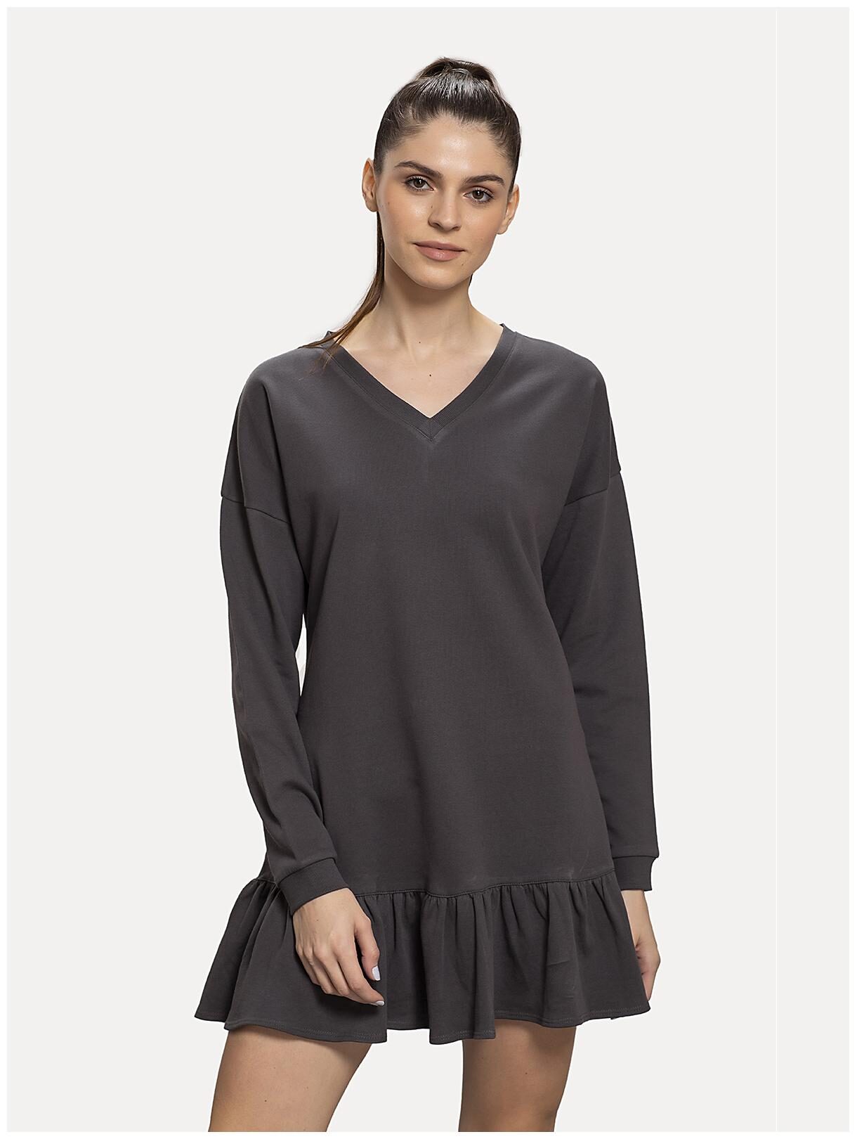 

Cover Story Grey Solid Bodycon dress