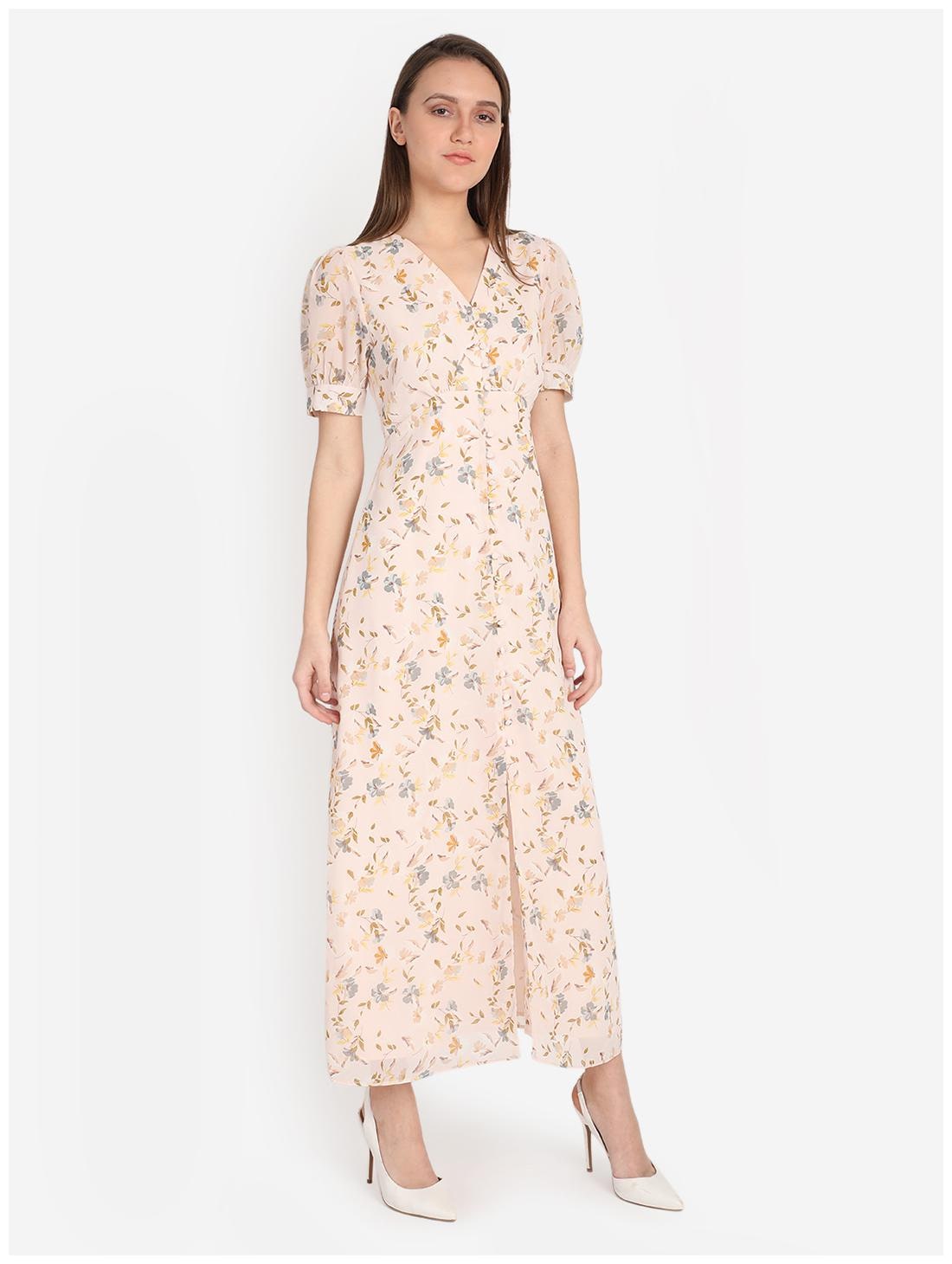 

Cover Story Pink Floral Maxi dress