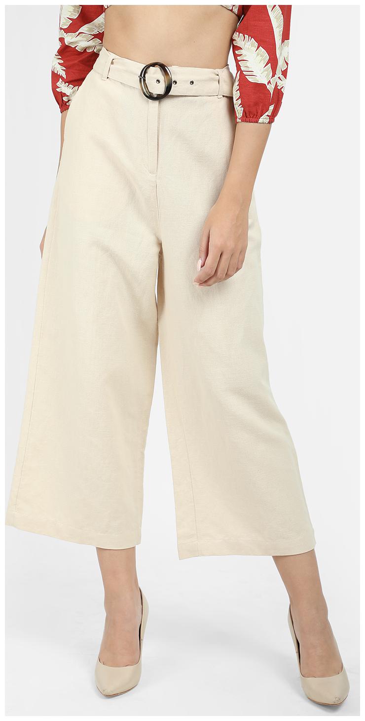 

Cover Story Women Beige Regular fit Cropped pants