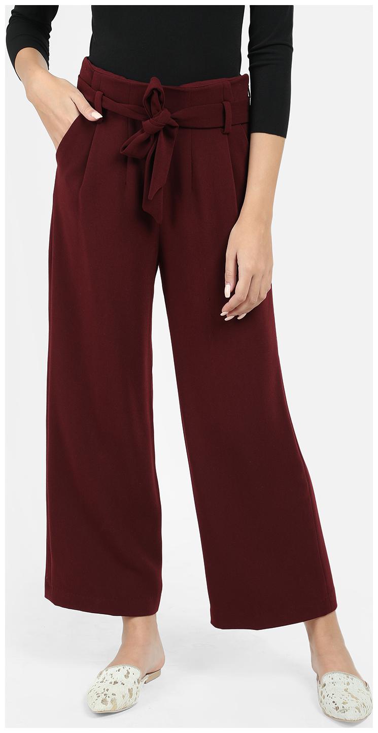 

Cover Story Women Maroon Regular fit Cullotes