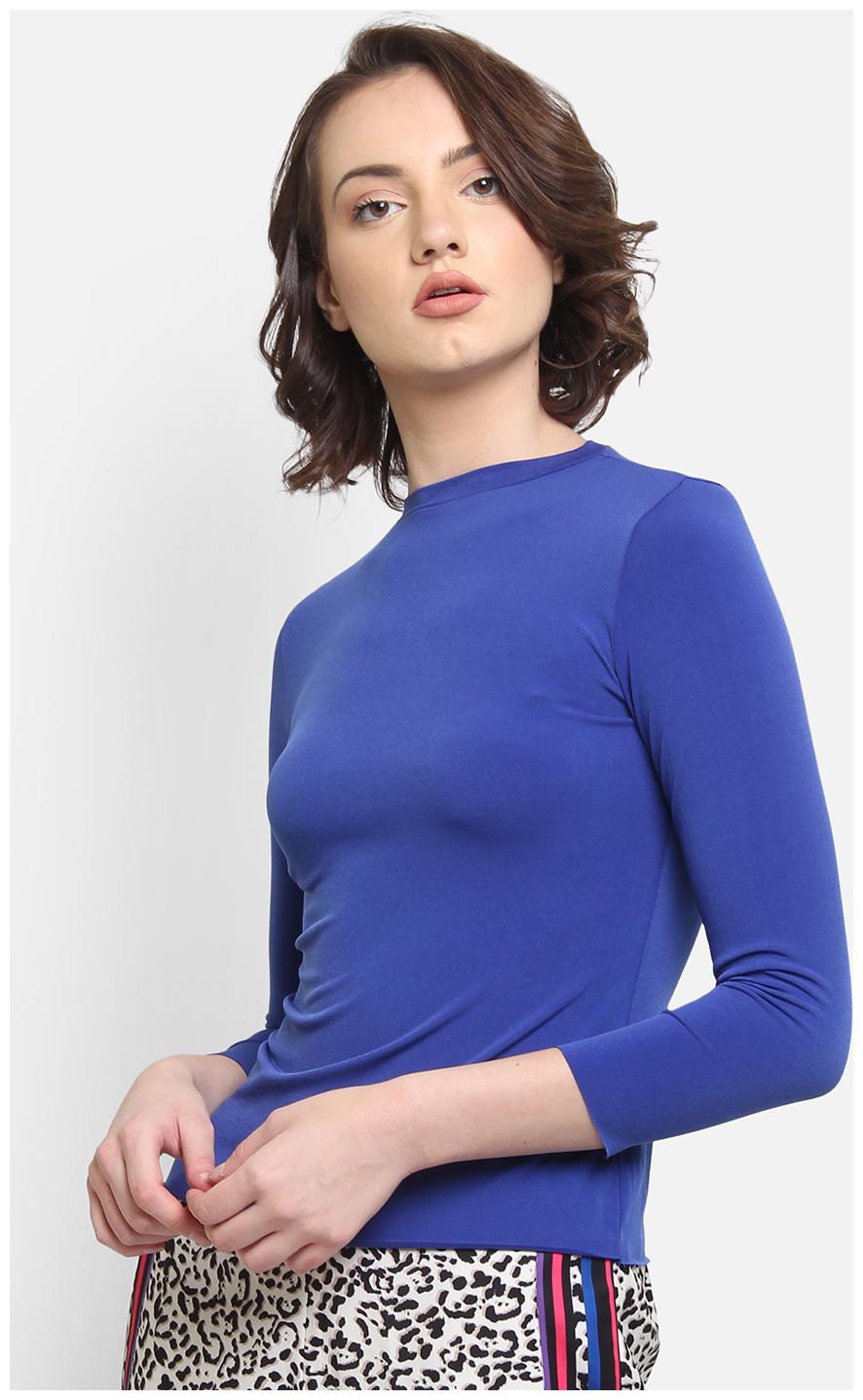 

Cover Story Women Solid Regular top - Blue