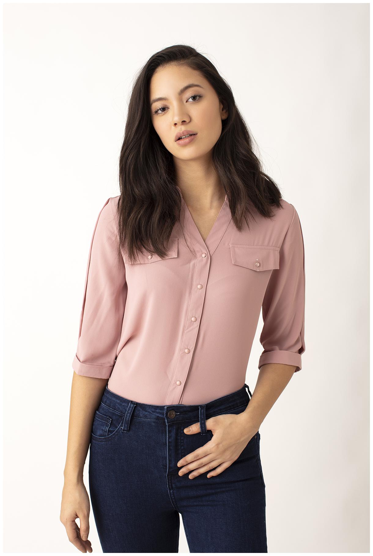 

Cover Story Women Solid Regular top - Pink