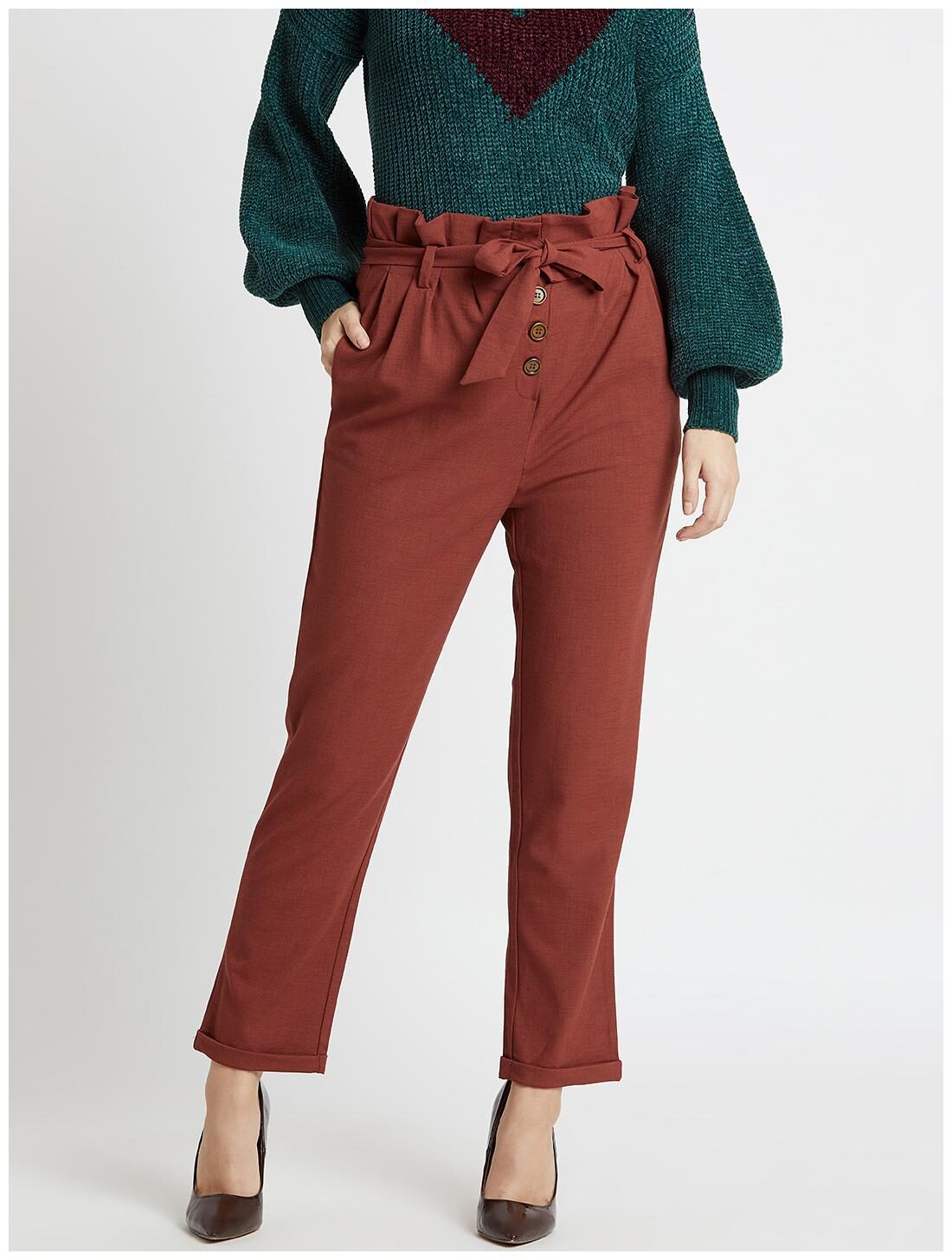 

Cover Story Women Red Regular fit Regular pants