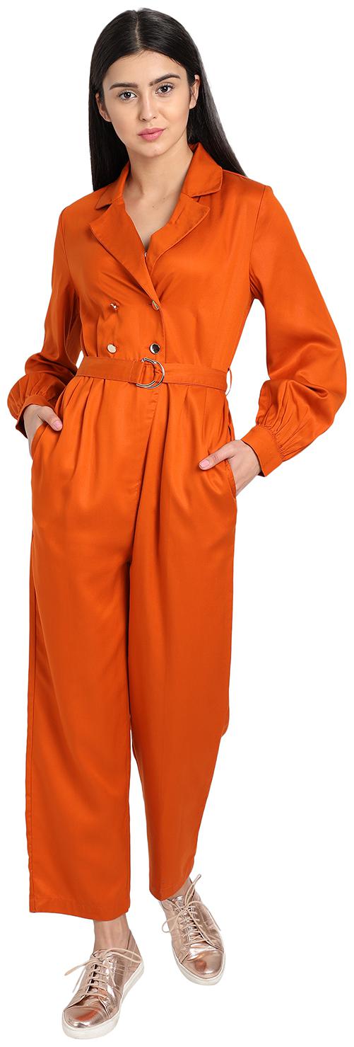 

Cover Story Solid Jumpsuit - Orange