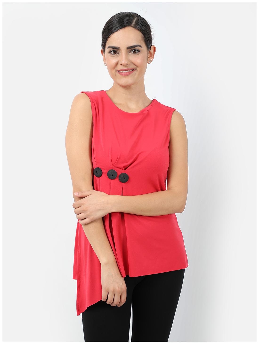 

Cover Story Women Solid Regular top - Pink