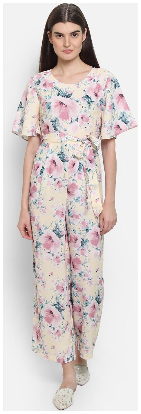 

Cover Story Printed Jumpsuit - White