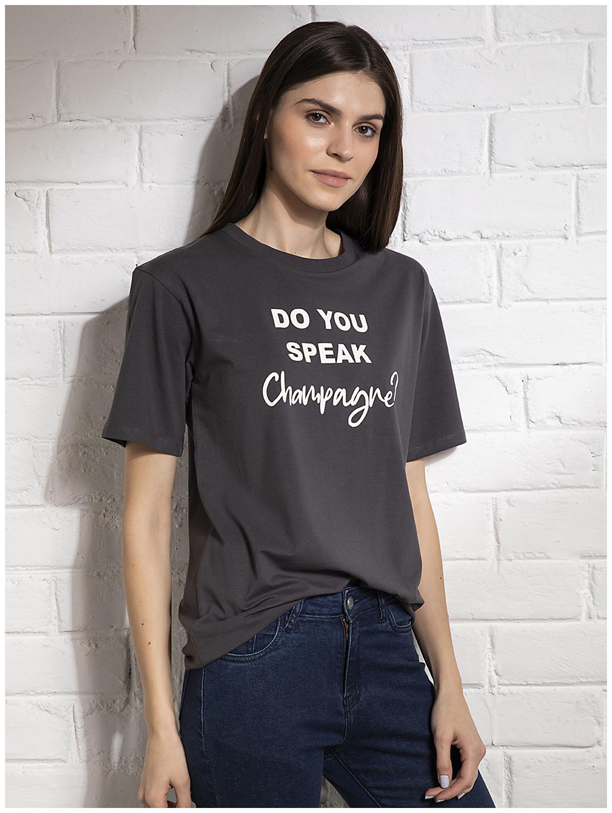 

Cover Story Women Grey Regular fit Round neck Cotton T shirt