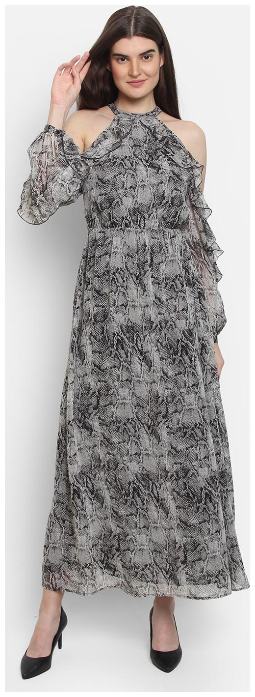 

Cover Story White Printed Maxi dress