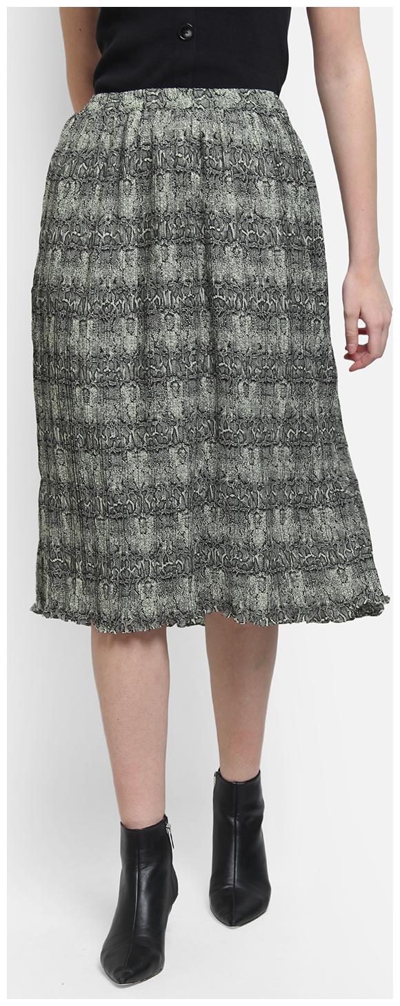 

Cover Story Printed A-line skirt Midi Skirt - Green