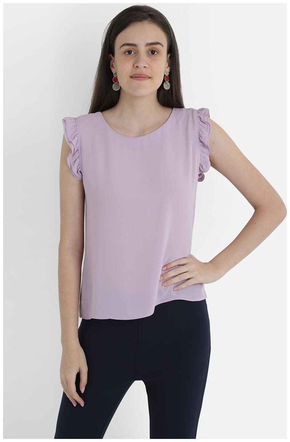 

Cover Story Women Solid Regular top - Purple